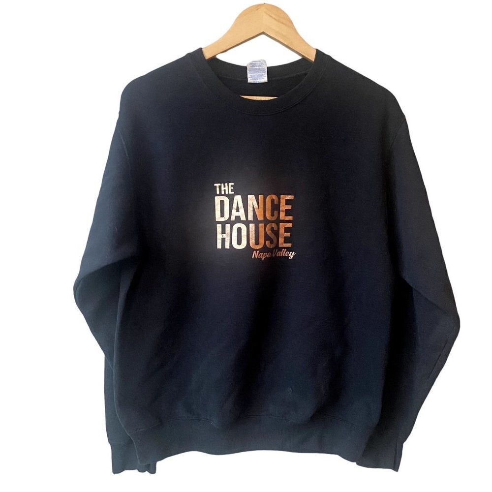 The Dance House Napa Valley Size M California Black Dance Sweatshirt